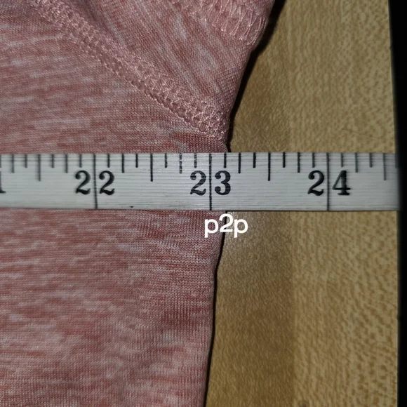 Ideology Mauve Heather V Neck Short Sleeve Tee (TS43) - Picture 9 of 9